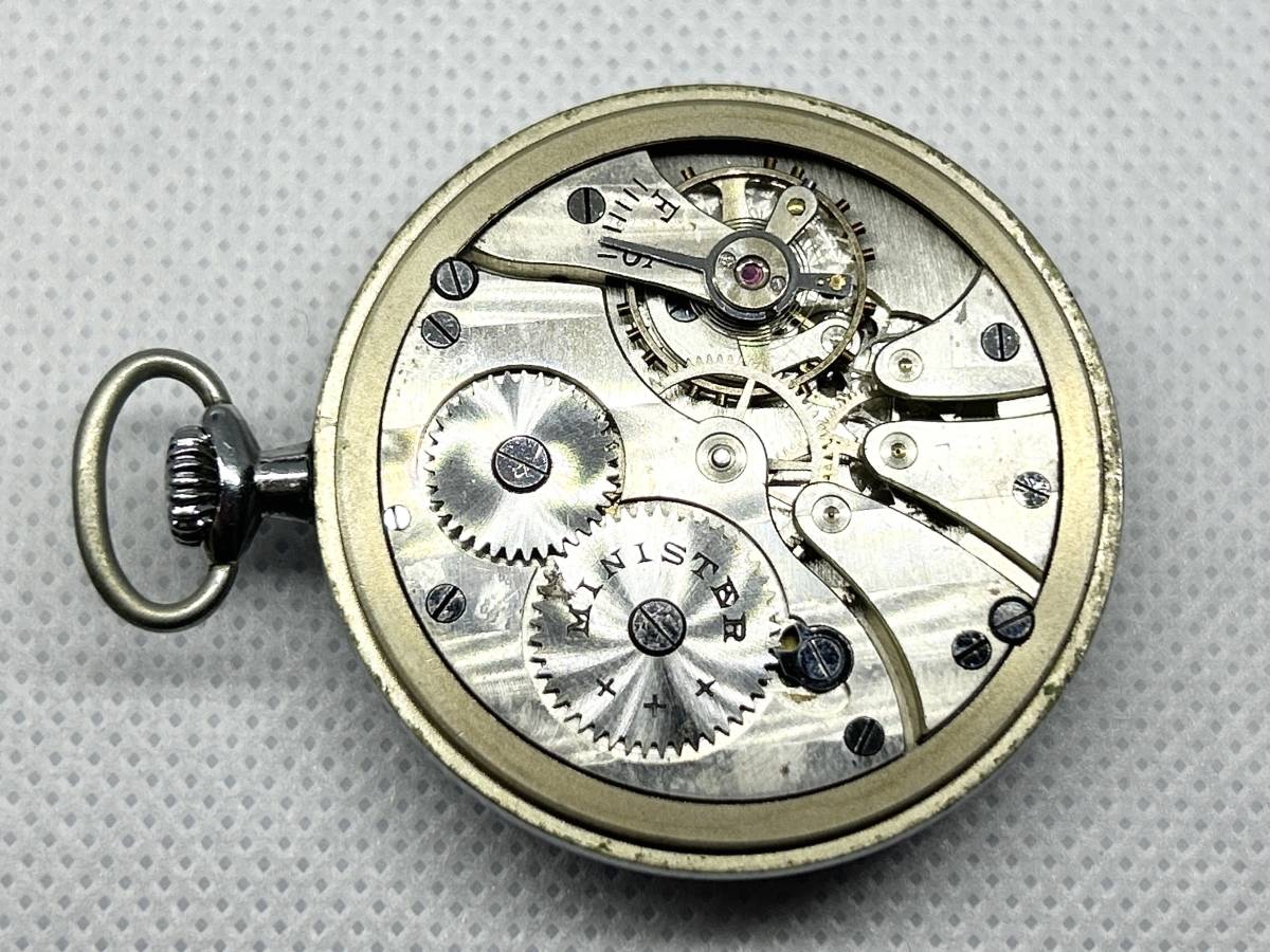 精工舎（SEIKOSHA) MINISTER CHRONOMETER WING 懐中時計アンティーク(Antique pocket watch）★同梱可　No.1065_画像8