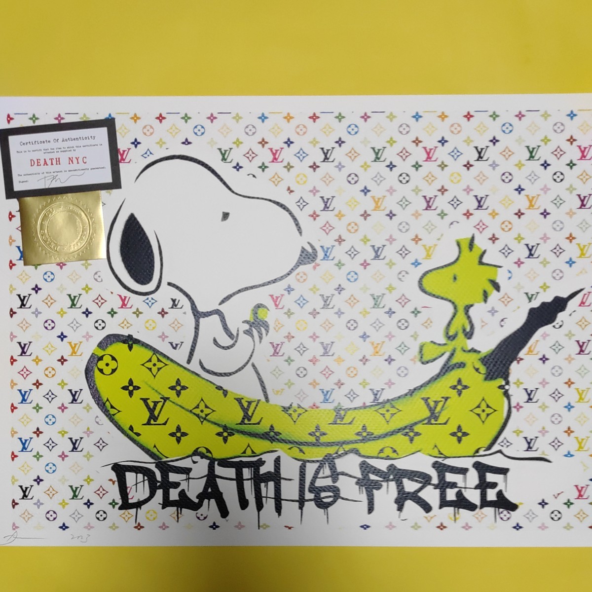 Yahoo!オークション - DEATH NYC 世界限定100枚 アートポスター スヌ