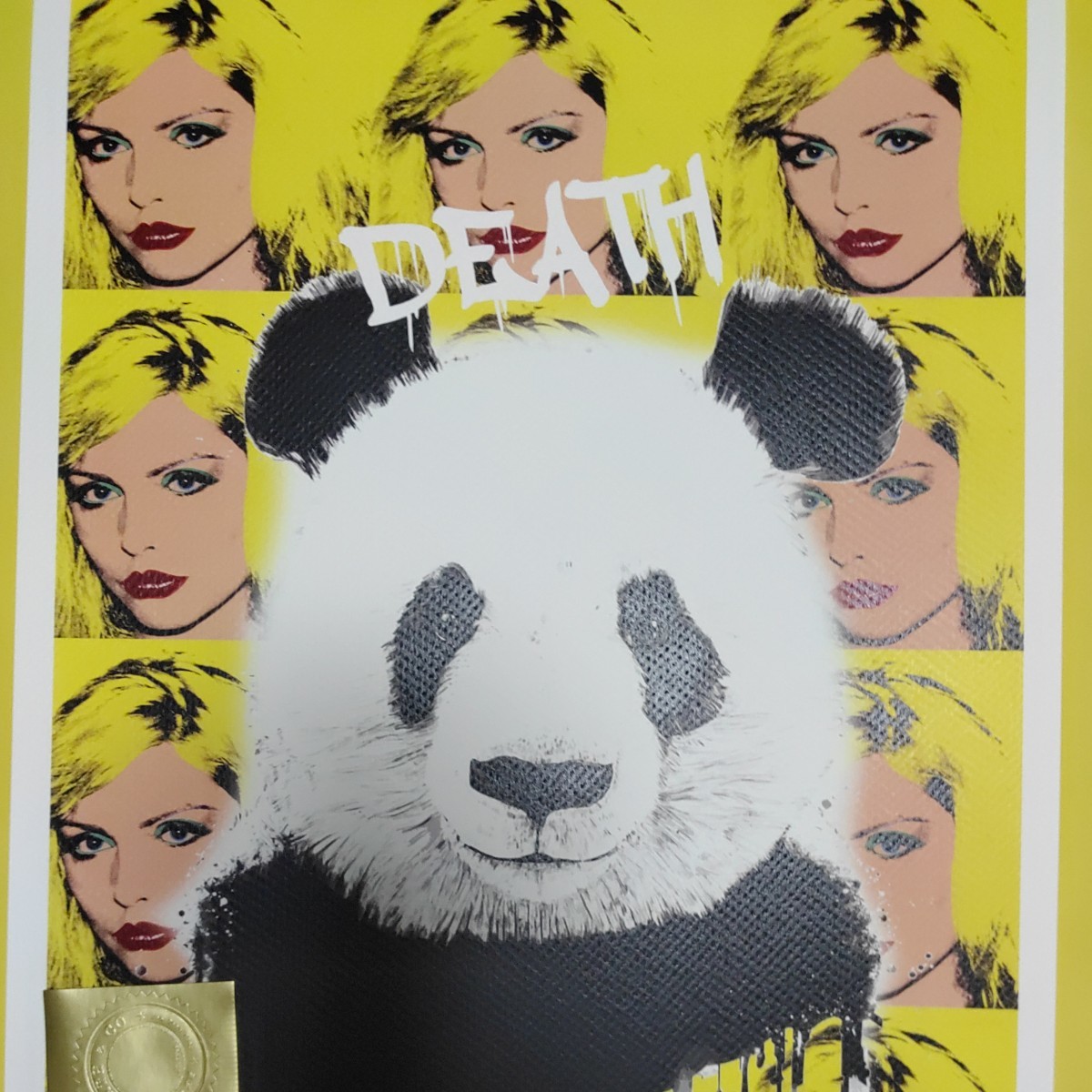 DEATH NYC 世界限定100枚 アートポスター パンダ panda アンディ ウォーホル Andy Warhol デボラ ハリー Banksy バンクシー 現代アートの画像3