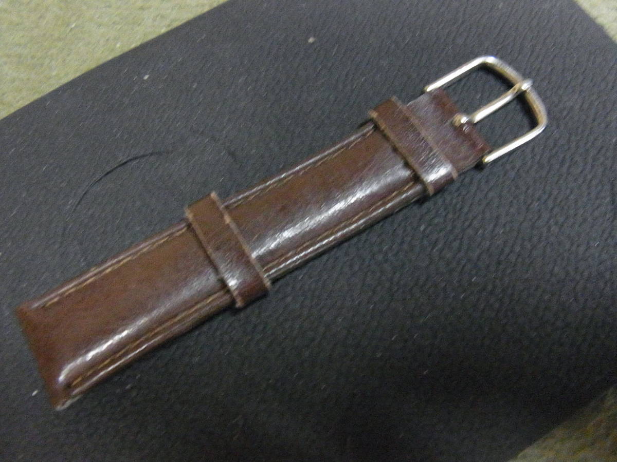 *USED* leather belt ( tea ) installation width :16mm*