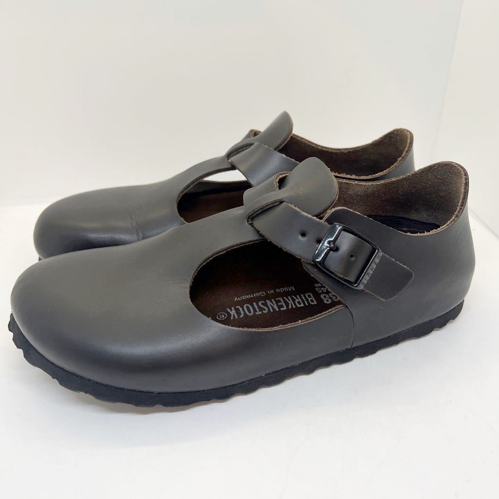 美品 レア 廃盤★BIRKENSTOCK ビルケンシュトック パリ paris ブラウン レザー サンダル 38 24.5cm_画像1