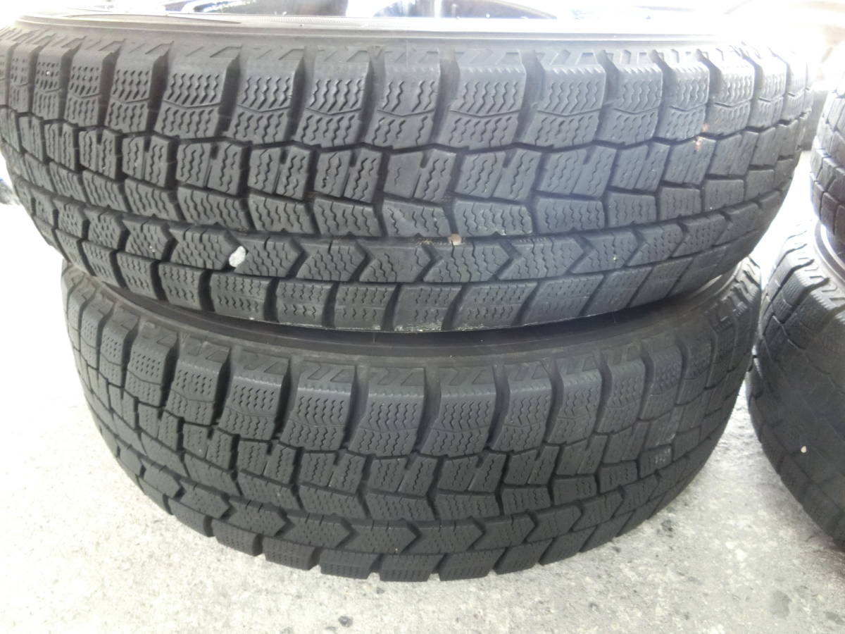 [169] 15インチ アルミホイール 4本セット スタッドレス 145/65R15 175/55R15 アイ HA1W 外し_画像7