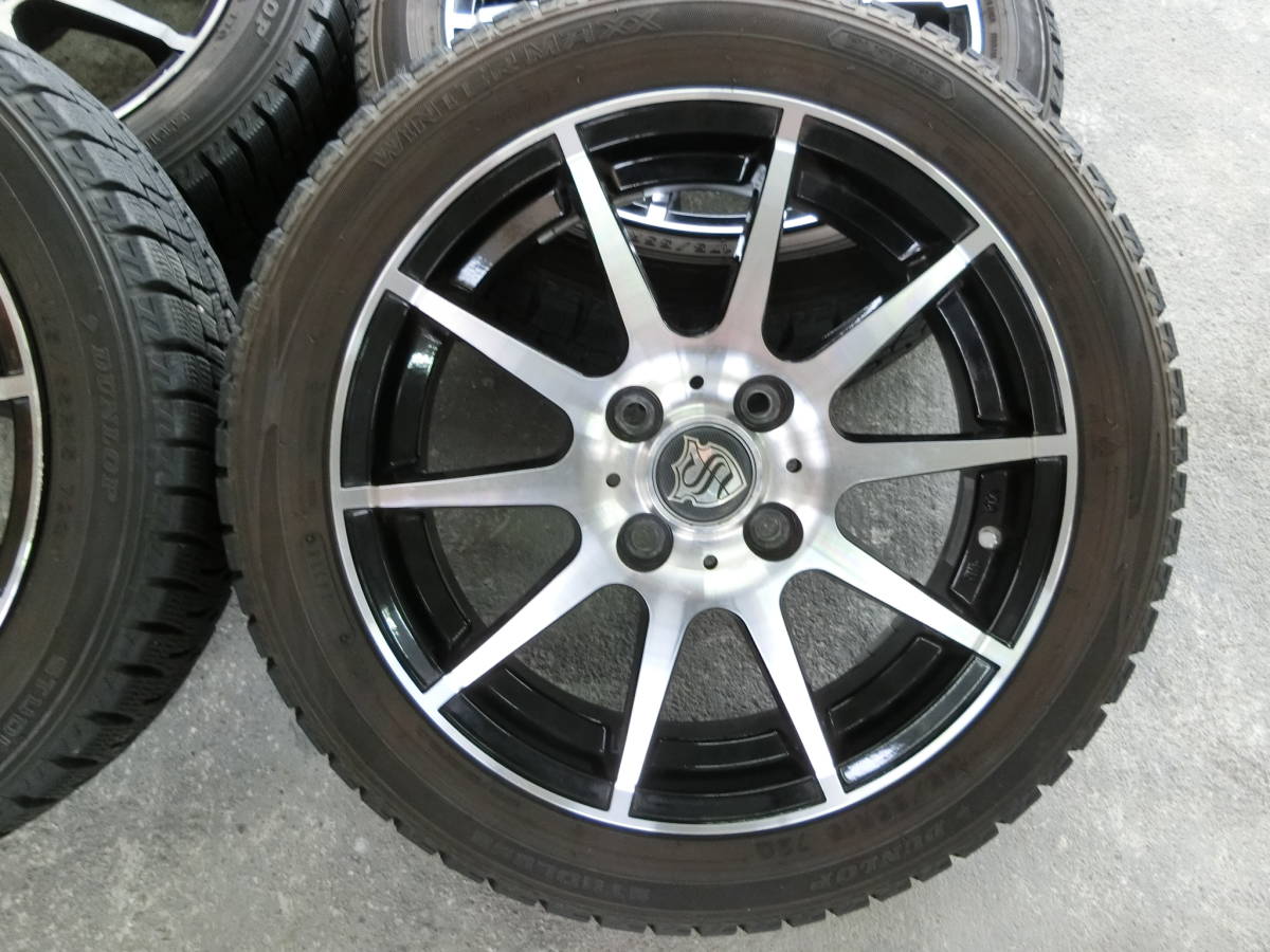 [169] 15インチ アルミホイール 4本セット スタッドレス 145/65R15 175/55R15 アイ HA1W 外し_画像3