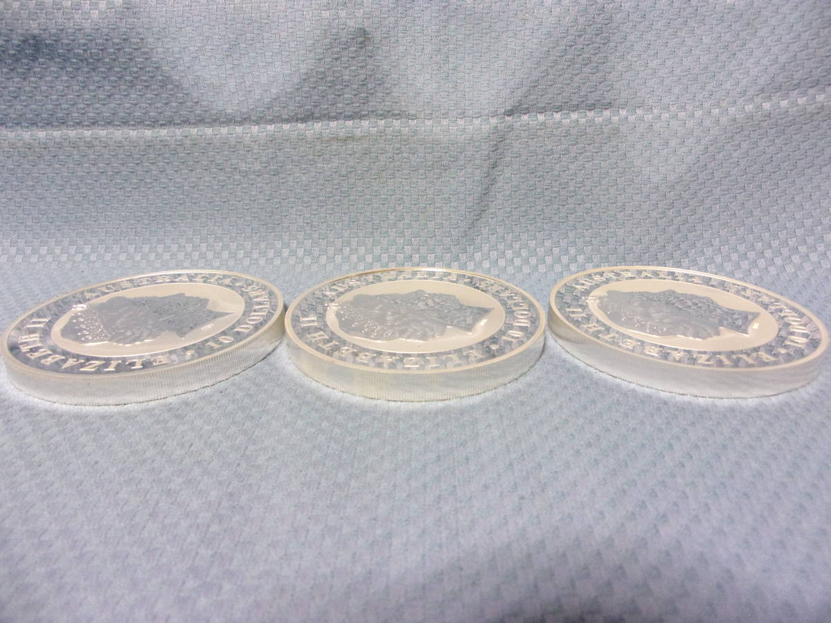 ② ３枚セット★エリザベスⅡ世2010年×３枚★オーストラリア記念プルーフ純銀製10オンス銀貨1０ドル銀貨カワセミ透明プラスチックケース入_画像6