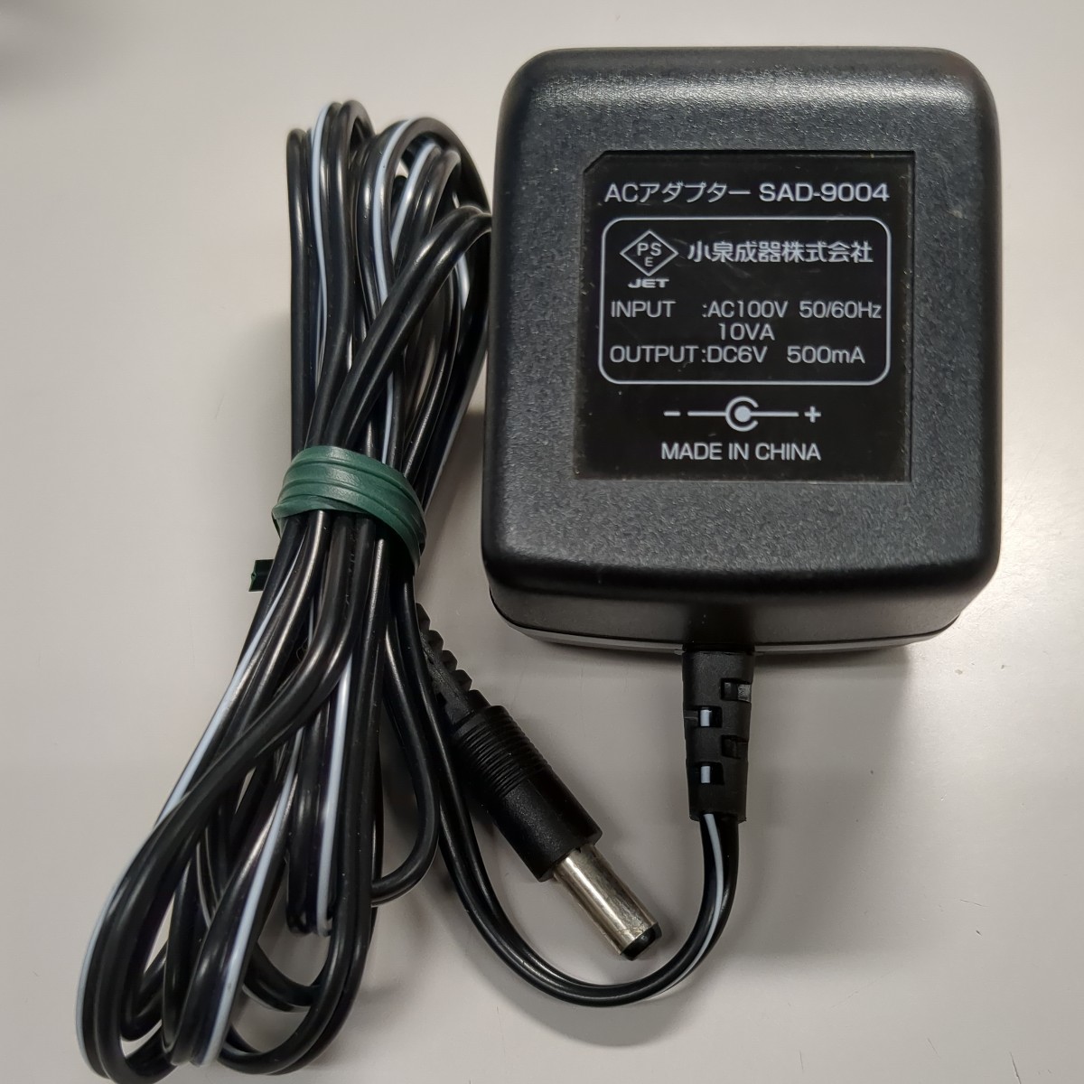 小泉成器 ACアダプタ SAD-9004 ラジカセ用 6V 500mA の画像1