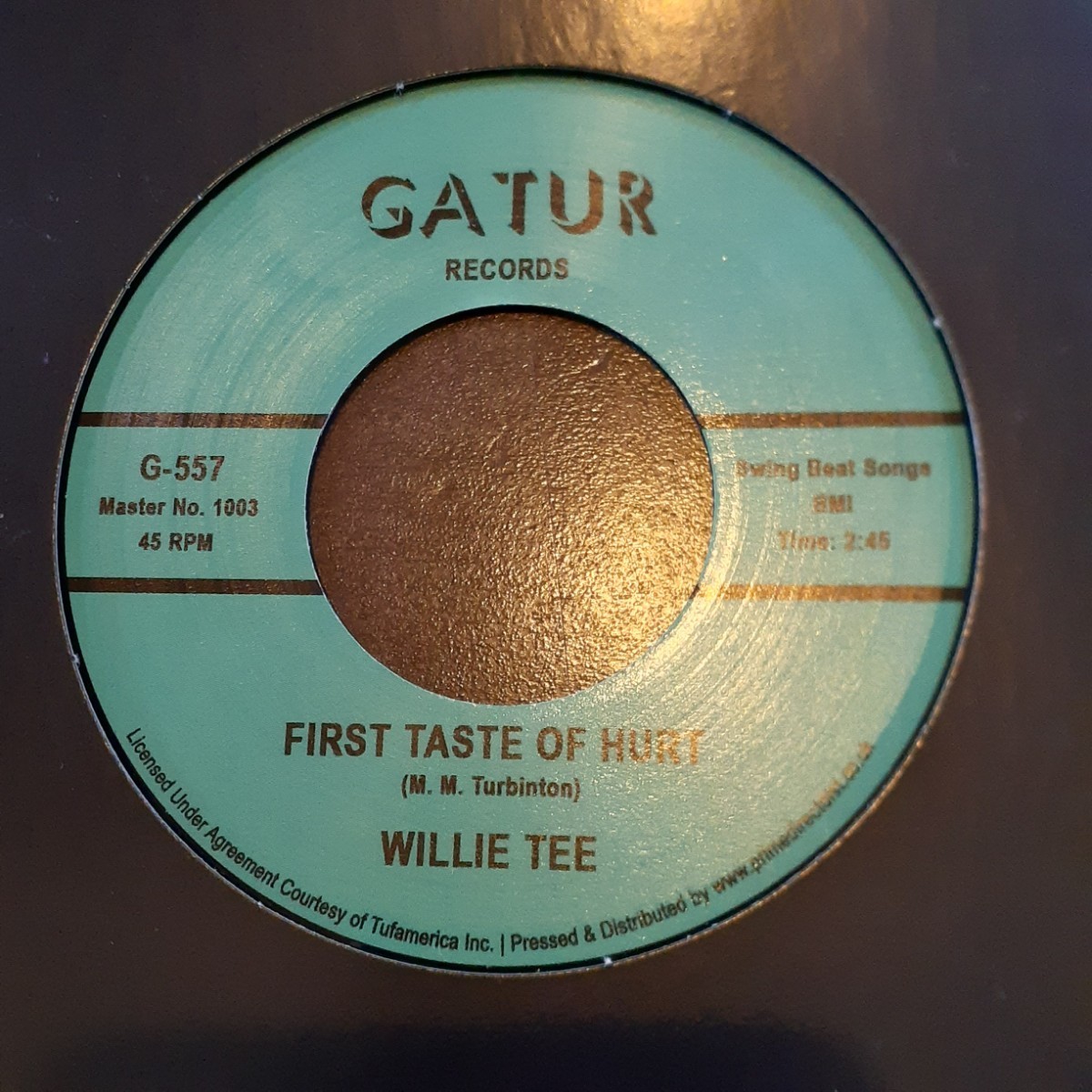 WILLIE TEE / FIRST TASTE OF HURT / I'M HAVING SO MUCH FUN /7インチ,NEW ORLEANS RARE SOUL_画像2