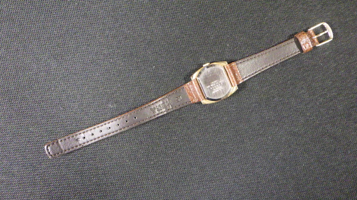 ☆SEIKO セイコー 21石 Socie ソシエ 11-7950 ゴールド文字盤 レディース 手巻き腕時計 動作品☆_画像9