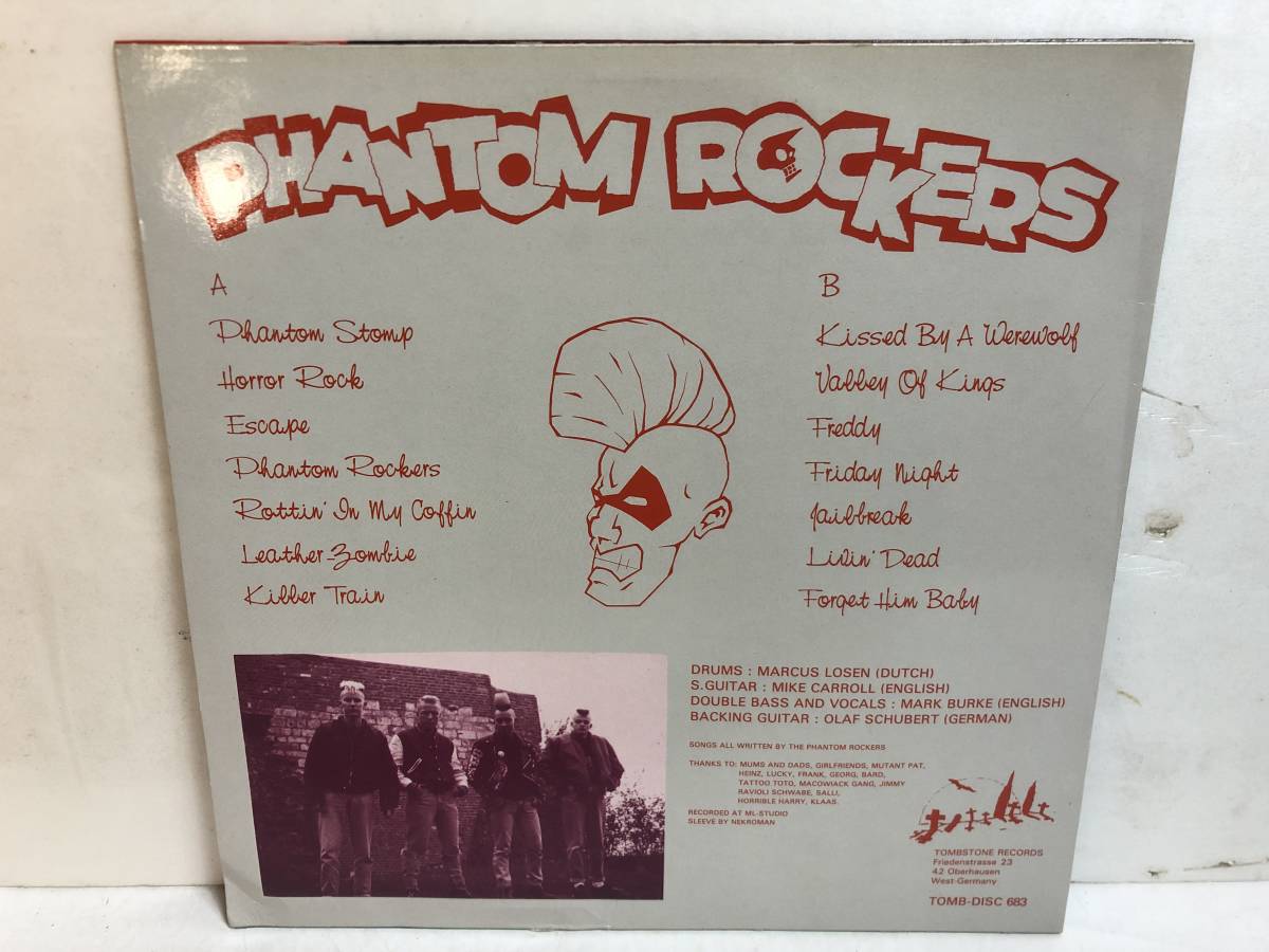 31218S 輸入盤 12inch LP★PHANTOM ROCKERS/KISSED BY A WEREWOLF★TOMB-DISC 683の画像2