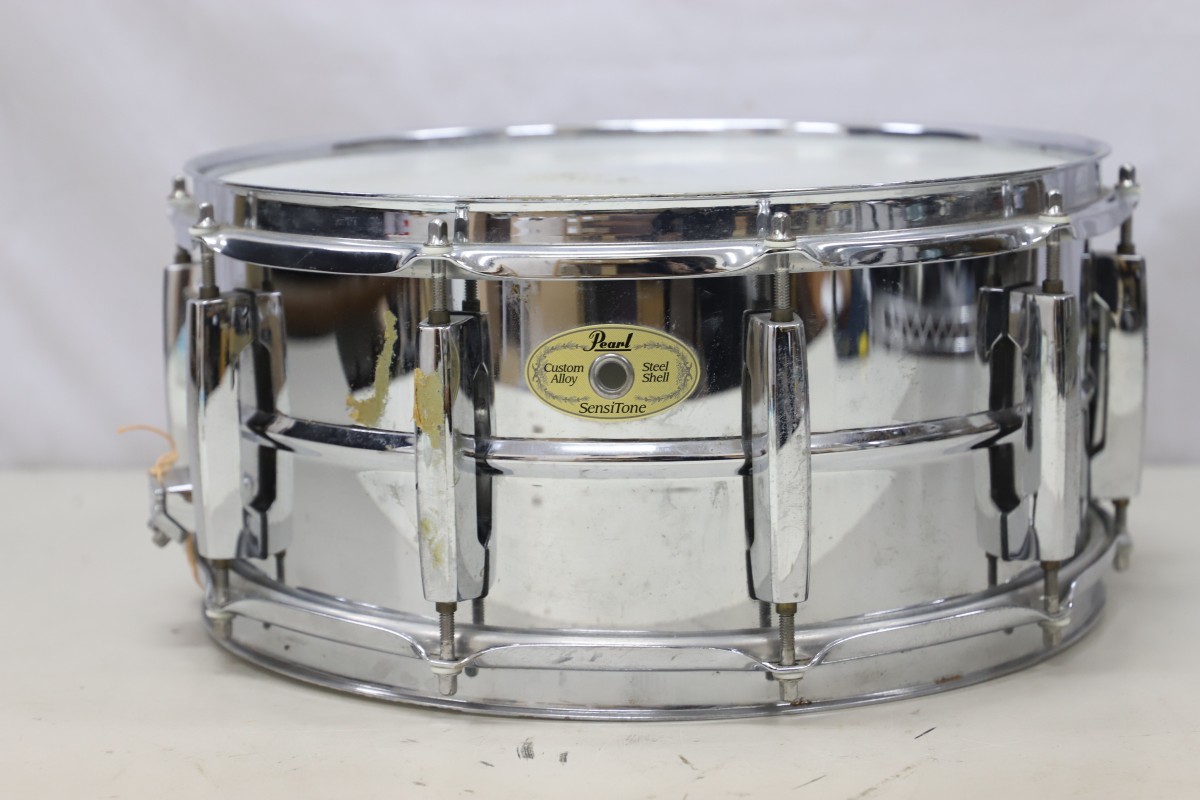 REMO WEATHERKING AMBASSADOR SNARE/BATTER レモ スネアドラム Pearl SensiTone Custom Alloy Steel Shell パール 14インチ(A1525)_画像2