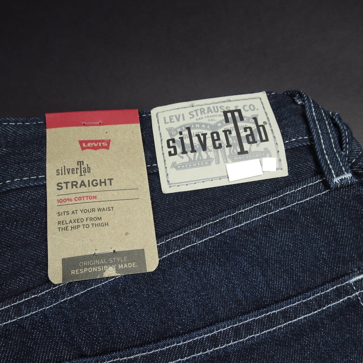 新品★Levi’s/リーバイス/SILVERTAB シルバータブ/ストレートフィットA366/001ダ/【W30L30】_画像9