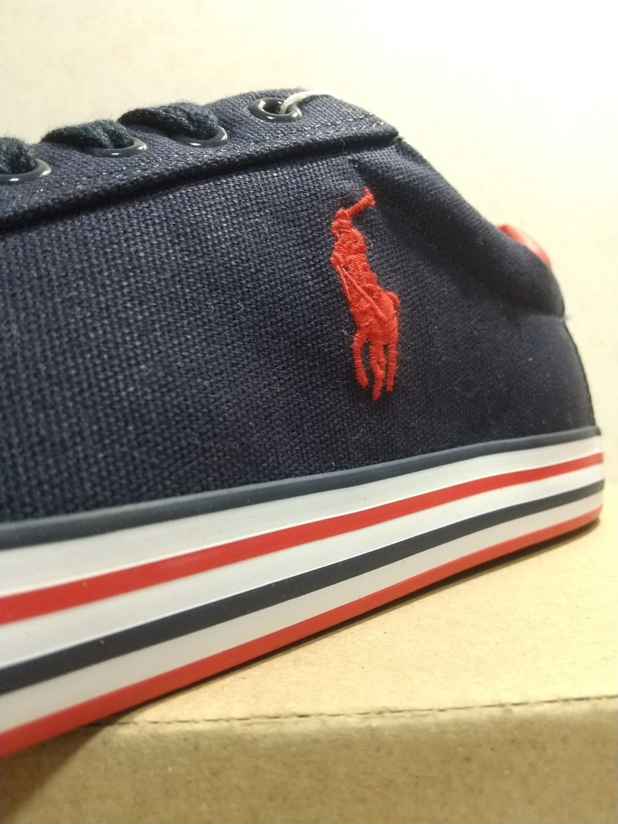 ☆新品☆ POLO RALPH LAUREN(ポロ ラルフ ローレン) メンズ キャンバススニーカー 27ｃｍ 【送料無料】_画像6