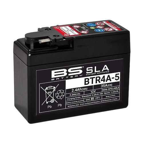 BSバッテリー バイク用バッテリー SLAバッテリー ホンダ ベンリィ 50S/スペシャル CD50 CD50S4/5/7/T/V～X 50cc BTR4A-5 2輪_画像1