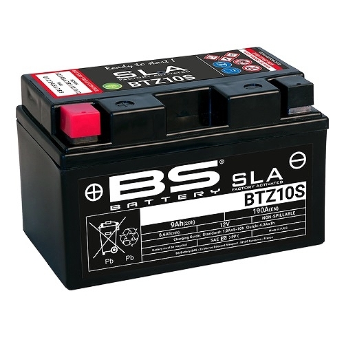 BSバッテリー バイク用バッテリー SLAバッテリー ヤマハ MT09/A RN34J 1RC8、2DRC/M/T、B878 900cc BTZ10S 2輪_画像1
