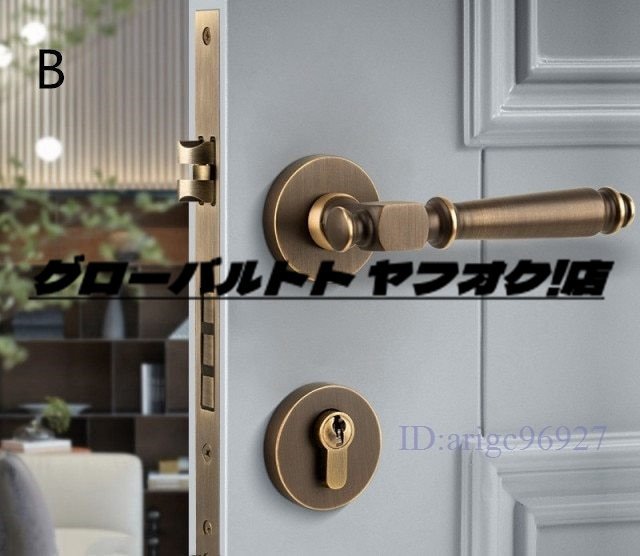 品質保証 ミュートドアロック 内部ドアロック 盗難防止 ゲートロック 家具 ハードウェア オシャレ アンティーク調_画像5