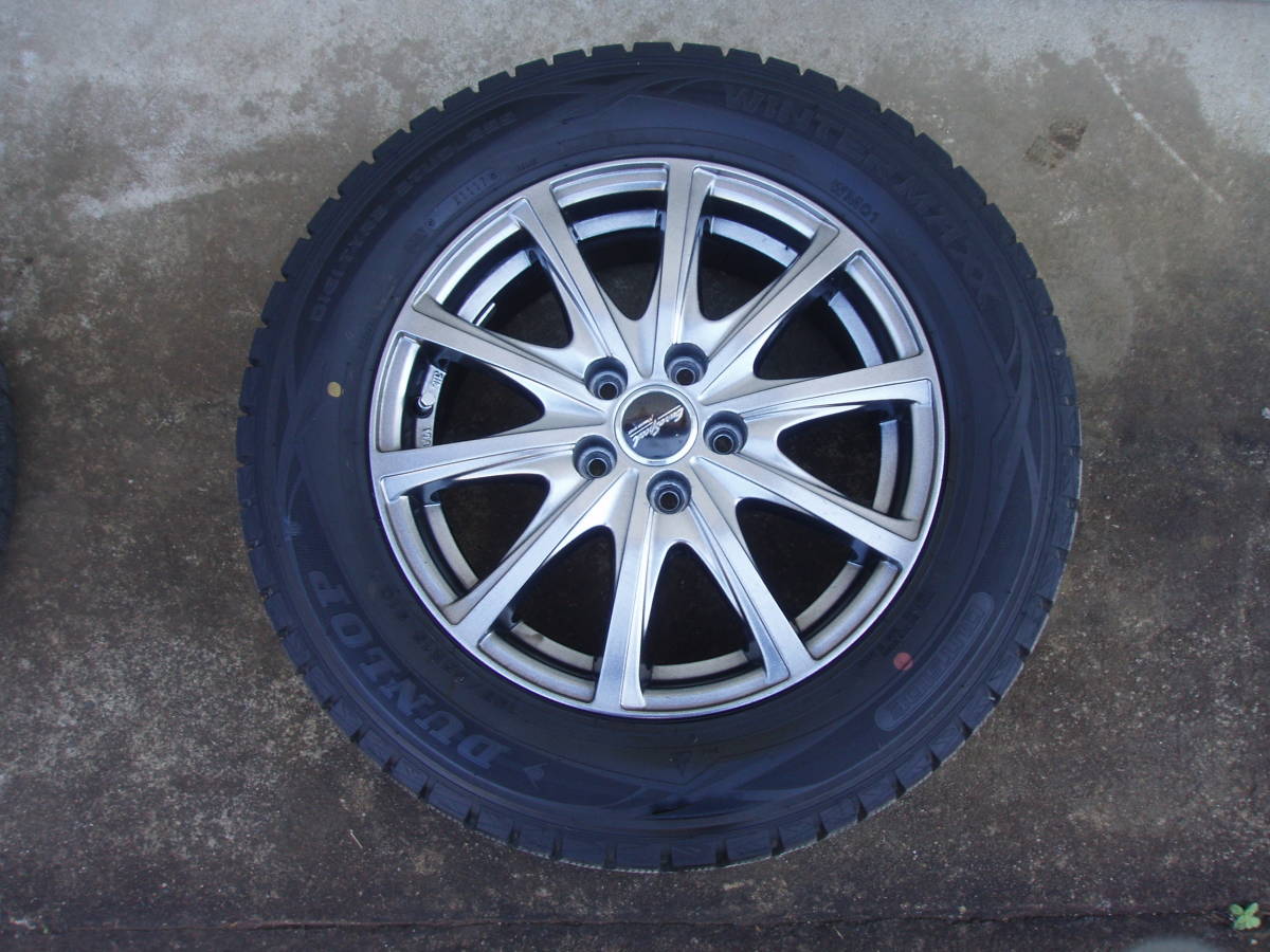 MANARAY SPORTS Euro Speed ユーロスピード マナレイスポーツ 195/65R15 スタッドレスタイヤ 15インチ 4本セット 中古 ウインターマックス_画像4