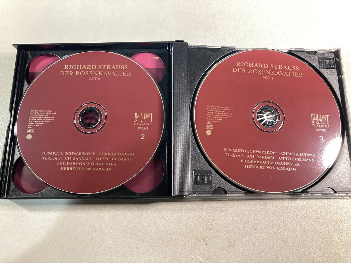 【2】7260◆Richard Strauss／Der Rosenkavalier◆リヒャルト・シュトラウス／楽劇「ばらの騎士」◆3枚組◆輸入盤◆Herbert von Karajan◆_画像4