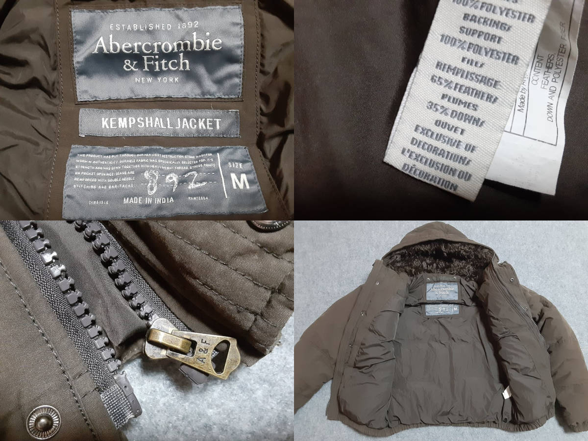 [D3]Abercrombie & Fitchダウンジャケット SIZE:M　アバクロ _画像3