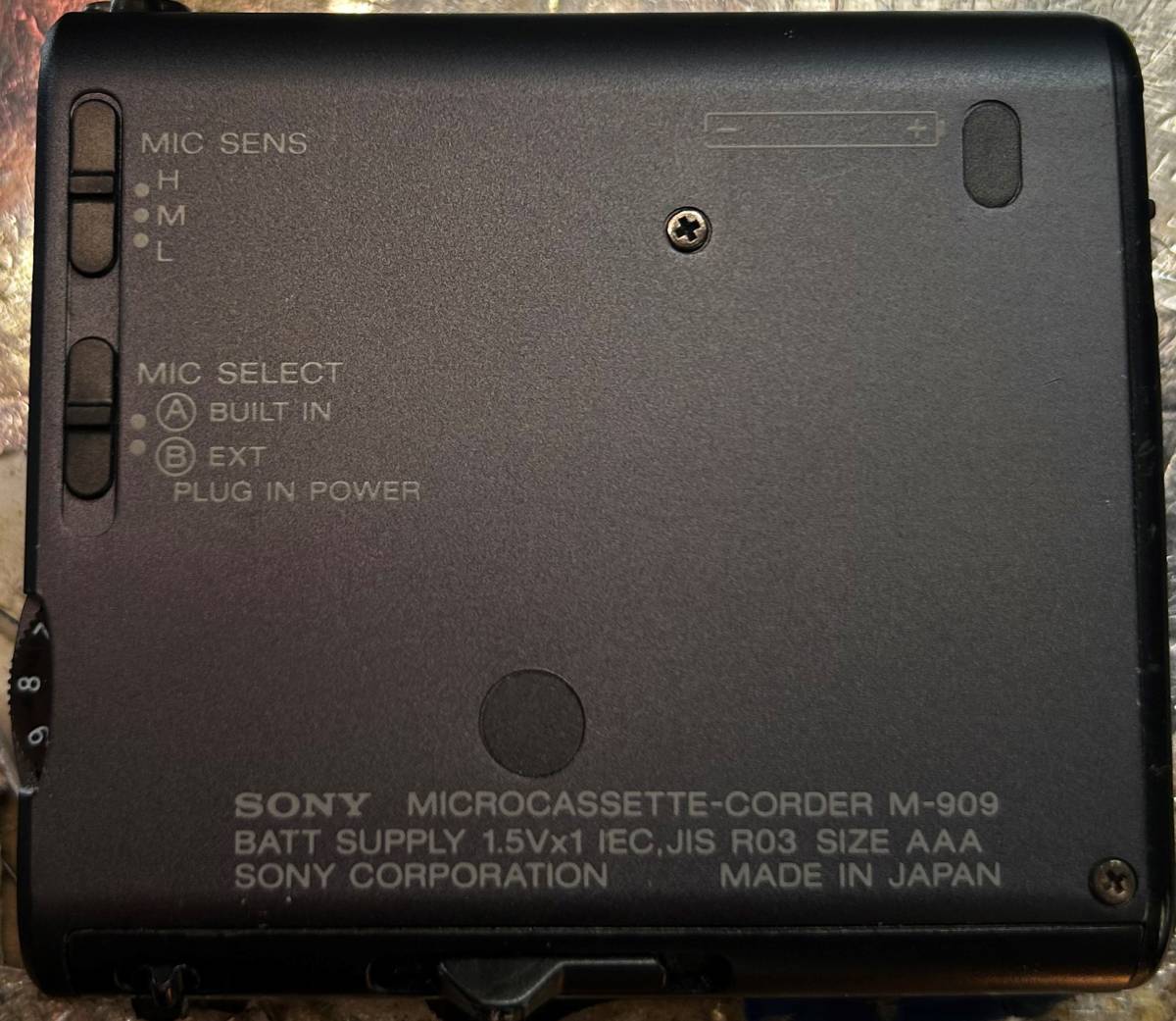 送料無料 マイクロカセットレコーダー Sony M909 メンテ済 初期 送料無料 マイクロカセットレコーダー Sony M909 メンテ済 初期