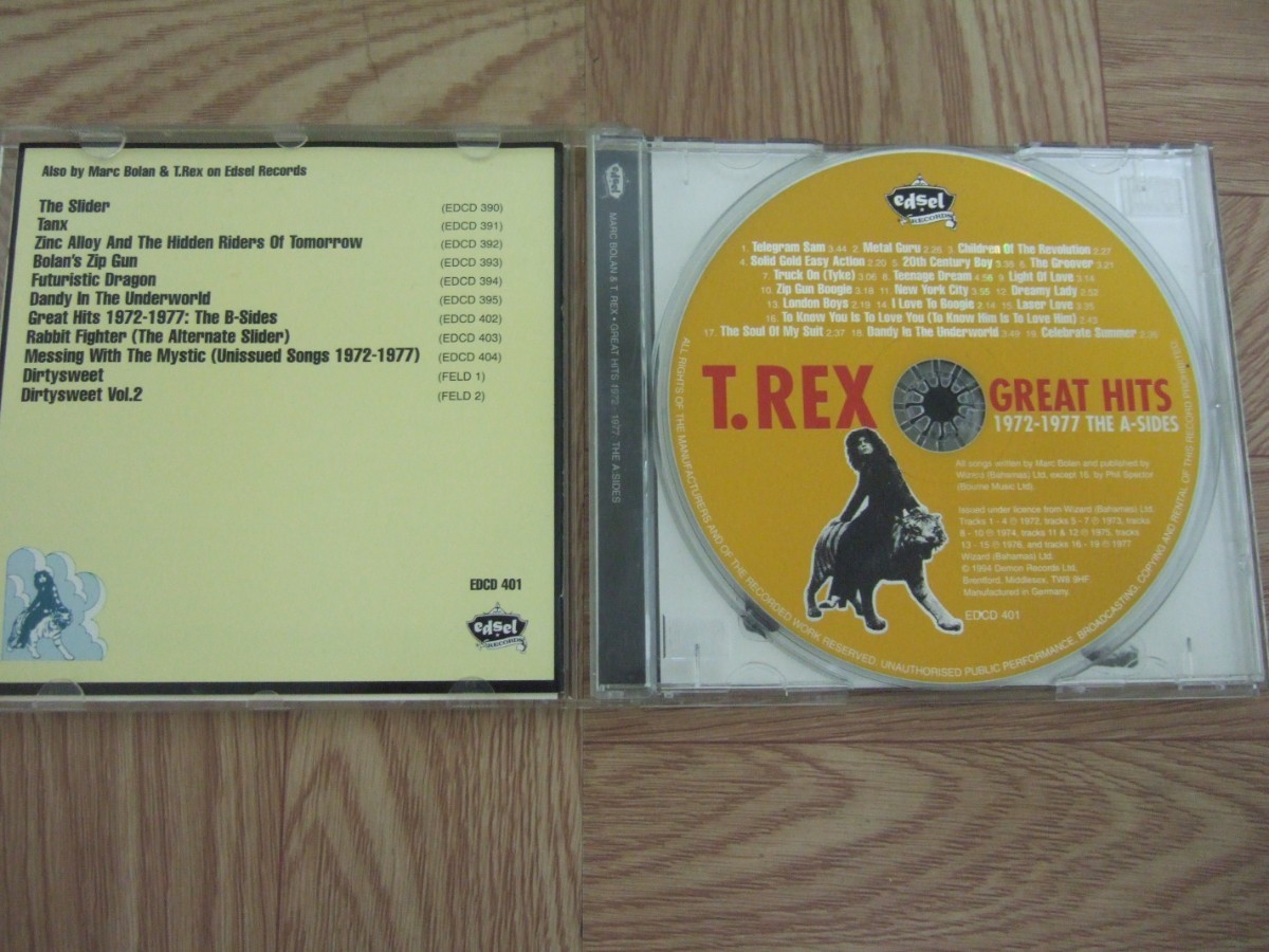 【CD】T・レックス T・REX / GREAT HITS 1972-1977 THE A-SIDES_画像3