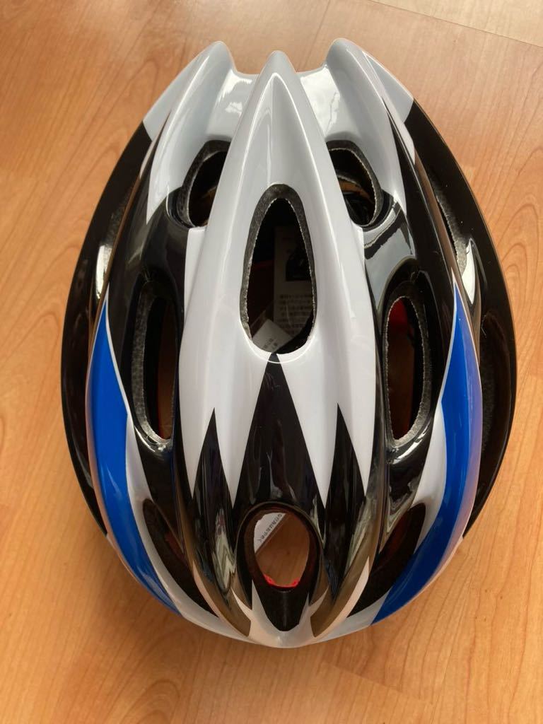 自転車　ロードバイク　ヘルメット　青　YD-3085_画像1
