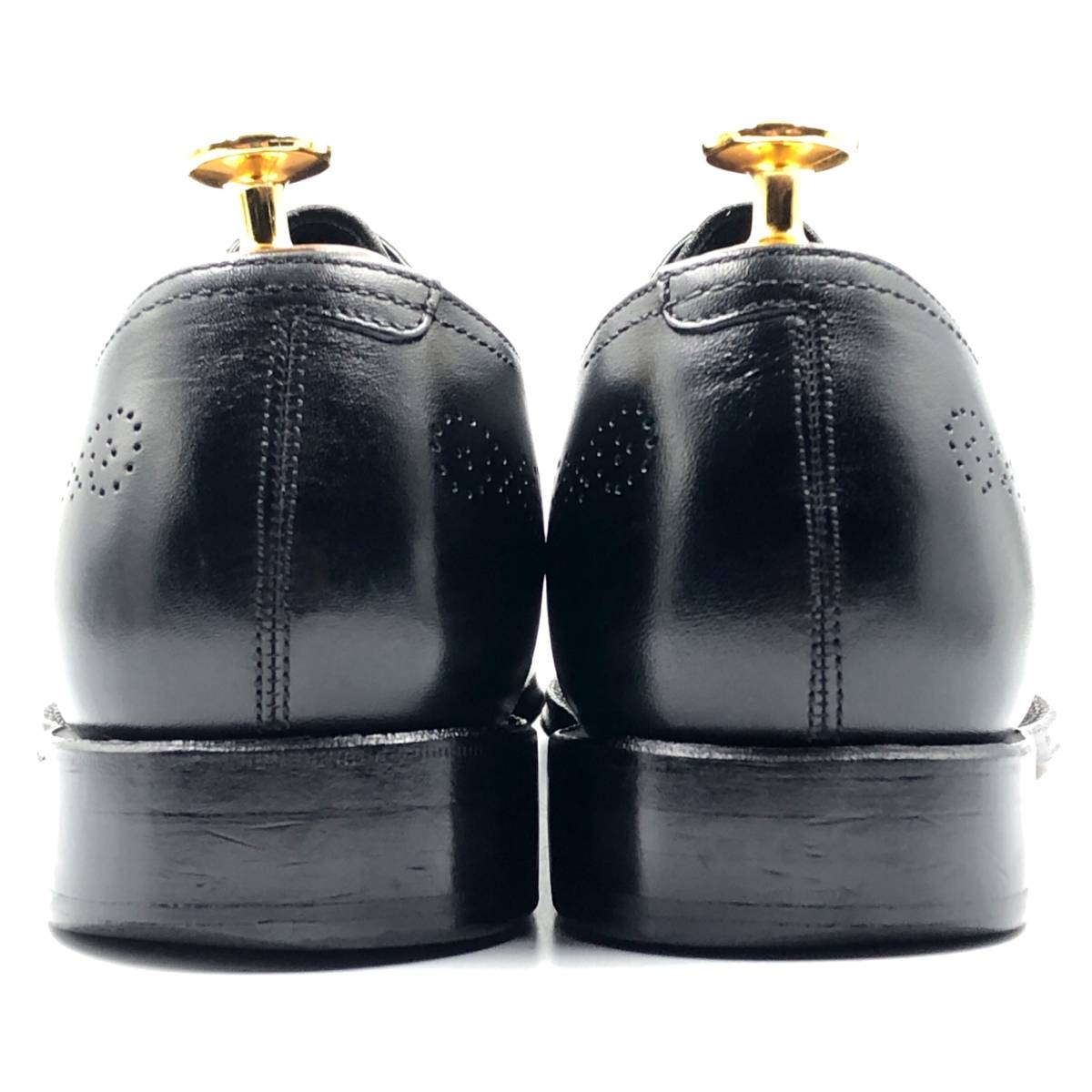 即決 UNION IMPERIAL ユニオン インペリアル 25.5cm 7.5 U1540 メンズ レザーシューズ ホールカット 黒 ブラック 革靴 皮靴 ビジネス_画像4