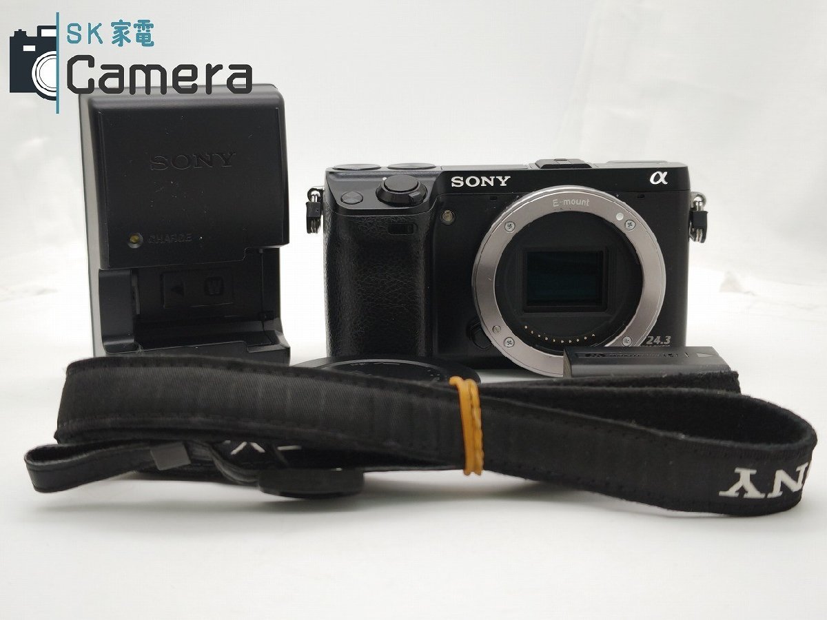 SONY NEX-7 ボディ 電池 充電器 ストラップ 付 ブラック ソニー_画像1