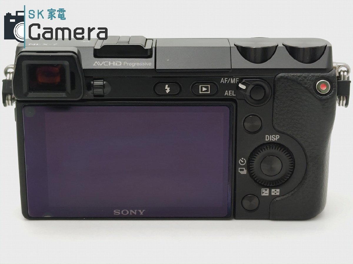 SONY NEX-7 ボディ 電池 充電器 ストラップ 付 ブラック ソニー_画像4