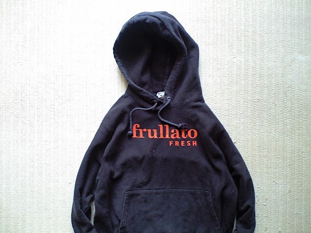 12oz USA企画品 Sサイズ(日本L）Champion REVERSE WEAVE プルオーバーパーカー 黒 frullato FRESH フルーツジュースバー_画像5