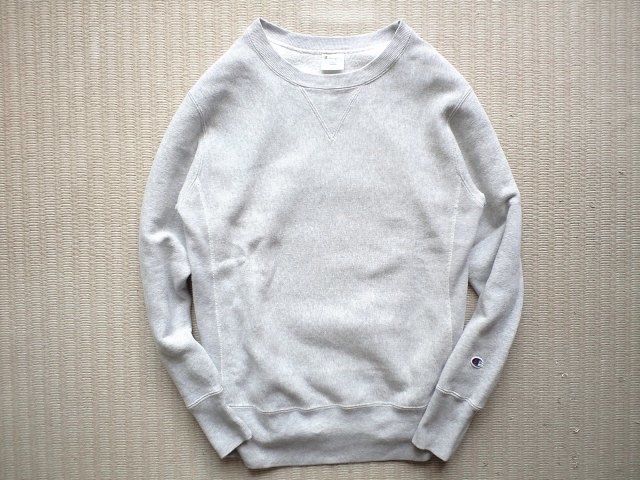 即決 復刻 青タグ Lサイズ ミリタリー ネームタグ付 Champion REVERSE WEAVE クルーネック スウェット グレー USMA 前V字_画像1