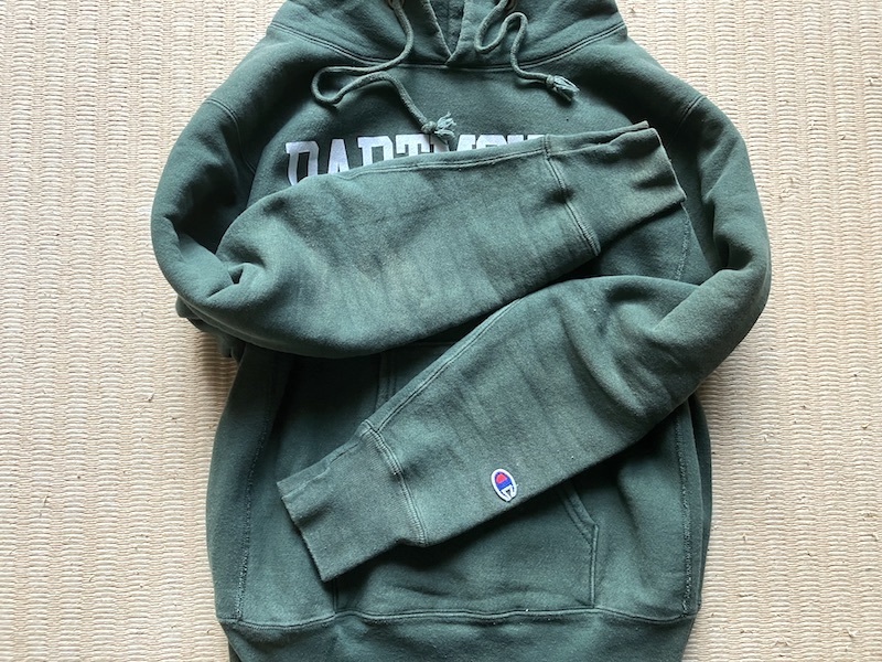 即決 USA製 赤タグ Mサイズ「DARTMOUTH」Champion REVERSE WEAVE プル 