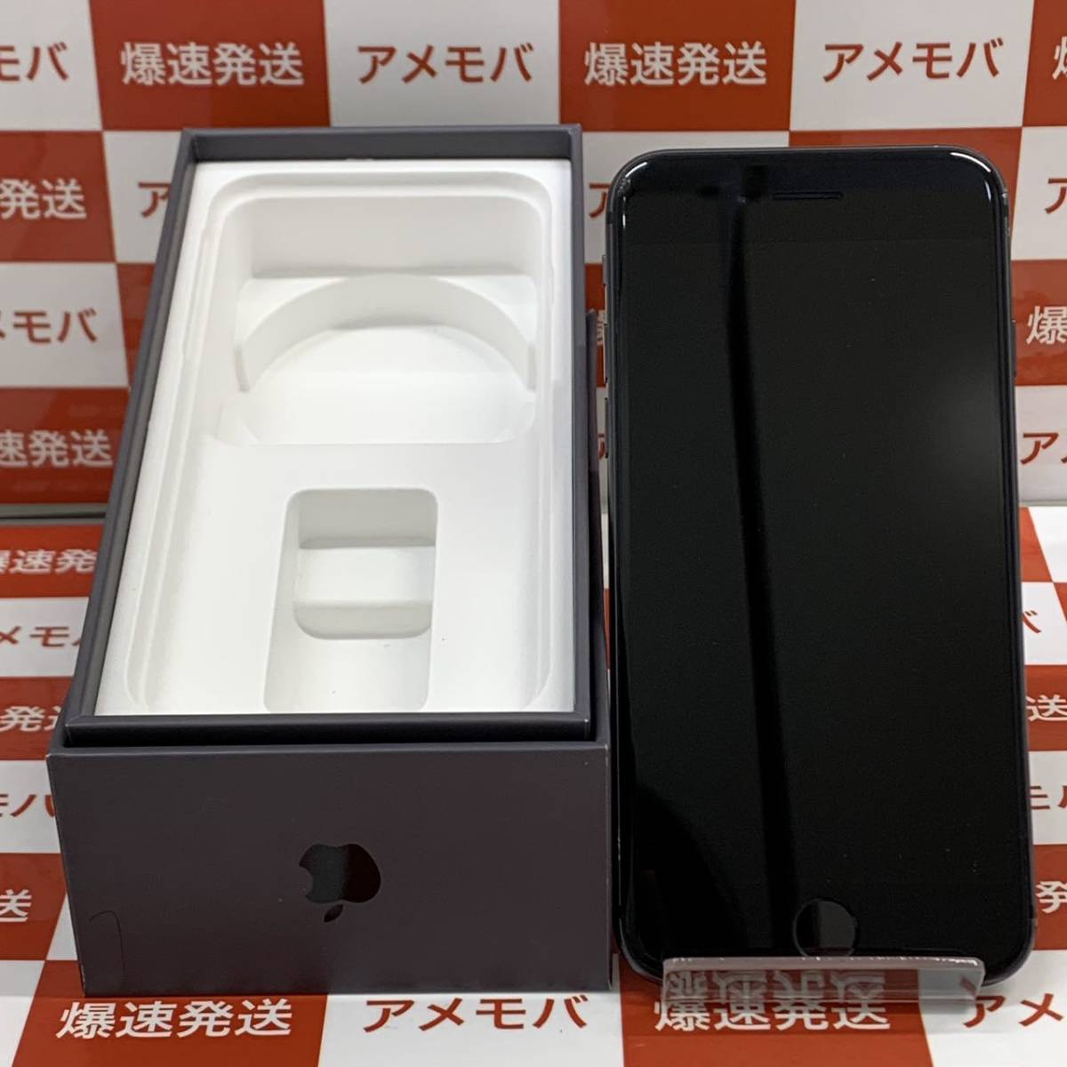 爆速発送 ジャンク品 iPhone8 64GB docomo版SIMフリー スペースグレイ 箱のみ NQ782J/A リンゴループになる、画面に割れ、ネジなし_画像1