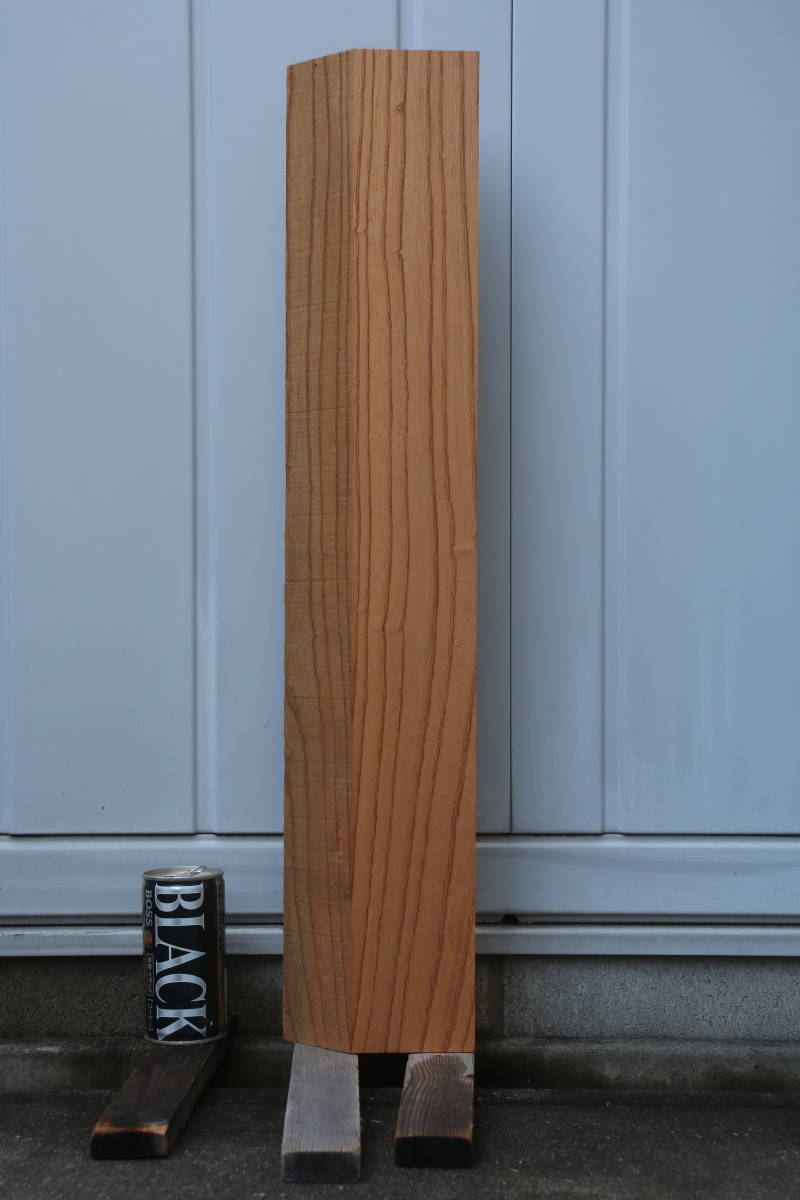 欅　けやき　ケヤキ　無垢材　彫刻材　片耳付き　長さ61.8cm　幅11.7cm　厚さ4.0cm_画像8