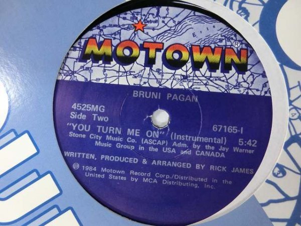 12 / Bruni Pagan / You Turn Me On / Motown / 4525MG / US / 1984 / Disco, Funk, Boogie_画像3