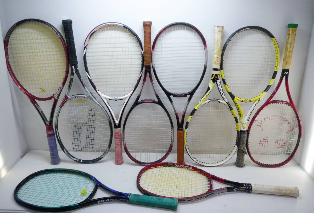 N7094 硬式テニスラケット 10本 BabolaT ヨネックス プリンス他_画像1