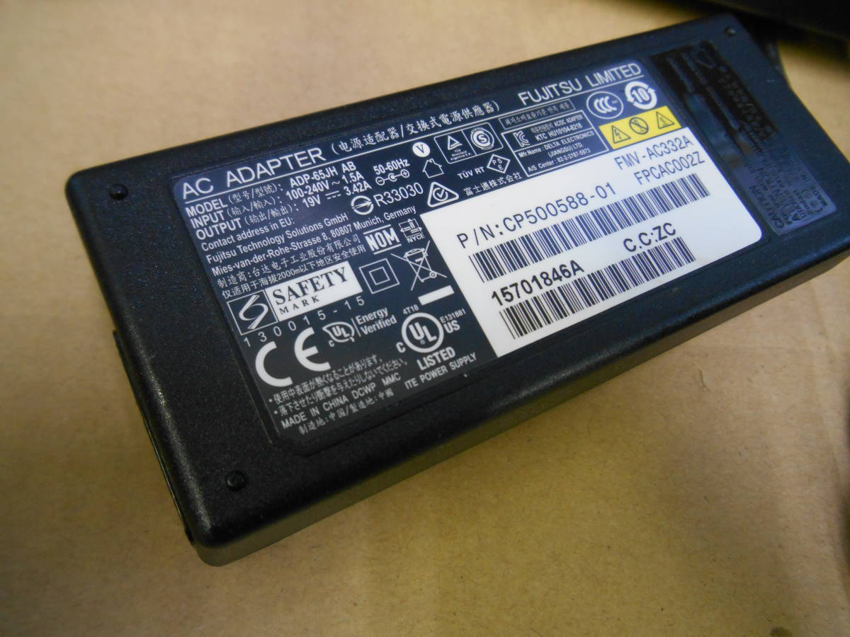 FUJITSU ACアダプタ 10個セット ADP-65JH AB 19V 3.42A 外径5.5 内径2.6 (103_画像3