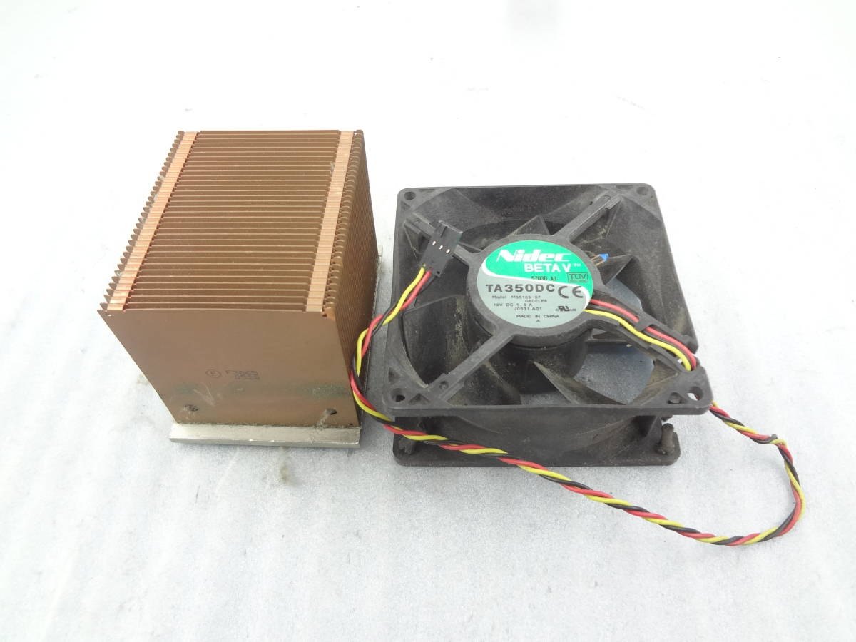 ★DELL　DIMENSION 3000用　ファン　ヒートシンク　TA350DC★　動作品_画像1