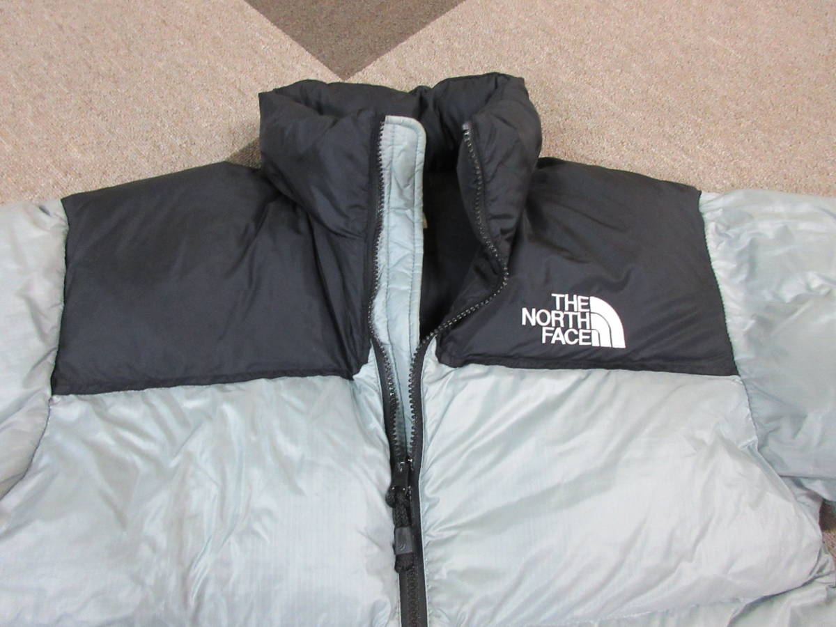 THE NORTH FACE Nuptse ダウンジャケット 穴あり M グレー ゴールドウィン ヌプシ ノースフェイス アウトドア アウター_画像5