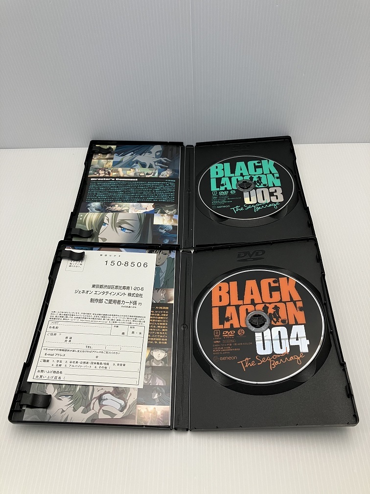 R-000718　BLACK LAGOON The Second Barrage 初回限定版 収納BOX付全6巻セット DVDセット ブラックラグーン_画像6