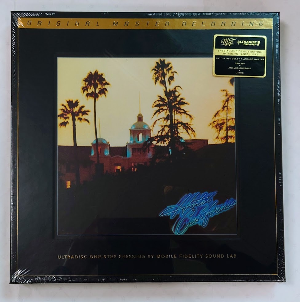 LP EAGLES / HOTEL CALIFORNIA (ULTRADISC ONE-STEP 45RPM 2LP) MOBILE FIDELITYから限定ナンバリング入り_画像1