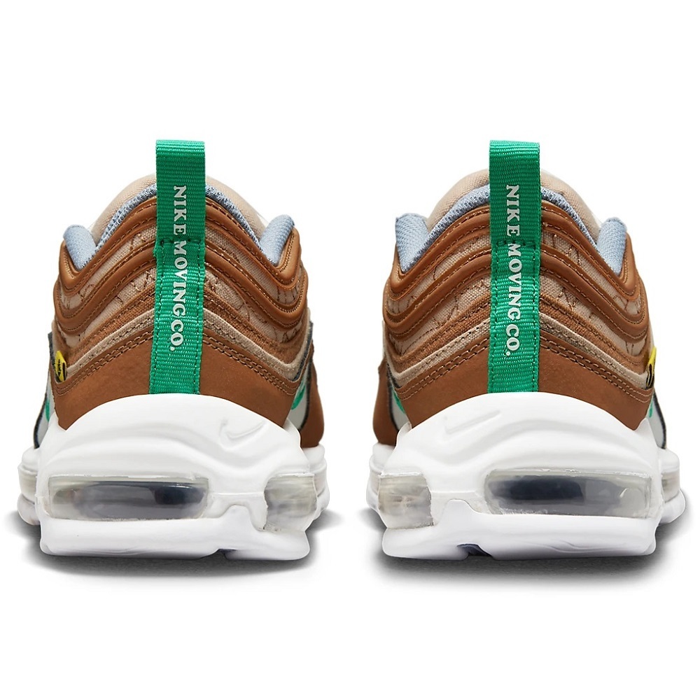 ☆NIKE AIR MAX 97 SE Moving Company 茶/薄茶/緑/灰/白 27.0cm ナイキ エア マックス 97 SE ムービングカンパニー DV2621-200_画像5