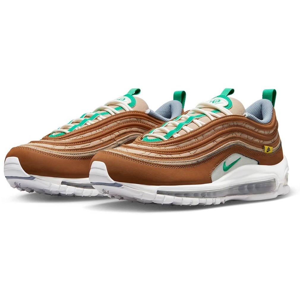 ☆NIKE AIR MAX 97 SE Moving Company 茶/薄茶/緑/灰/白 27.0cm ナイキ エア マックス 97 SE ムービングカンパニー DV2621-200_画像1