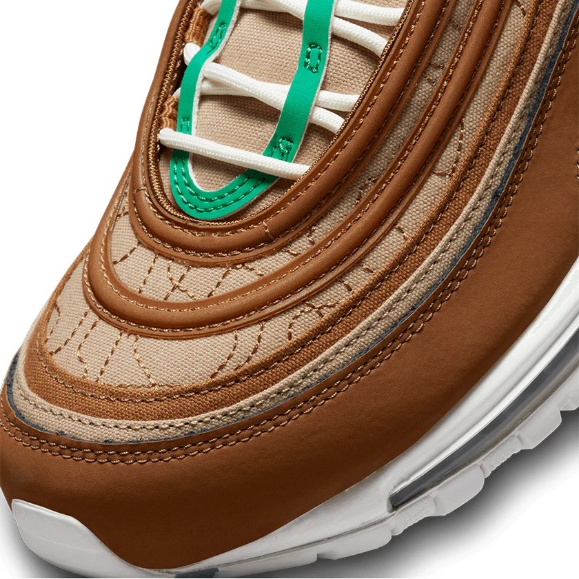 ☆NIKE AIR MAX 97 SE Moving Company 茶/薄茶/緑/灰/白 28.0cm ナイキ エア マックス 97 SE ムービングカンパニー DV2621-200_画像6