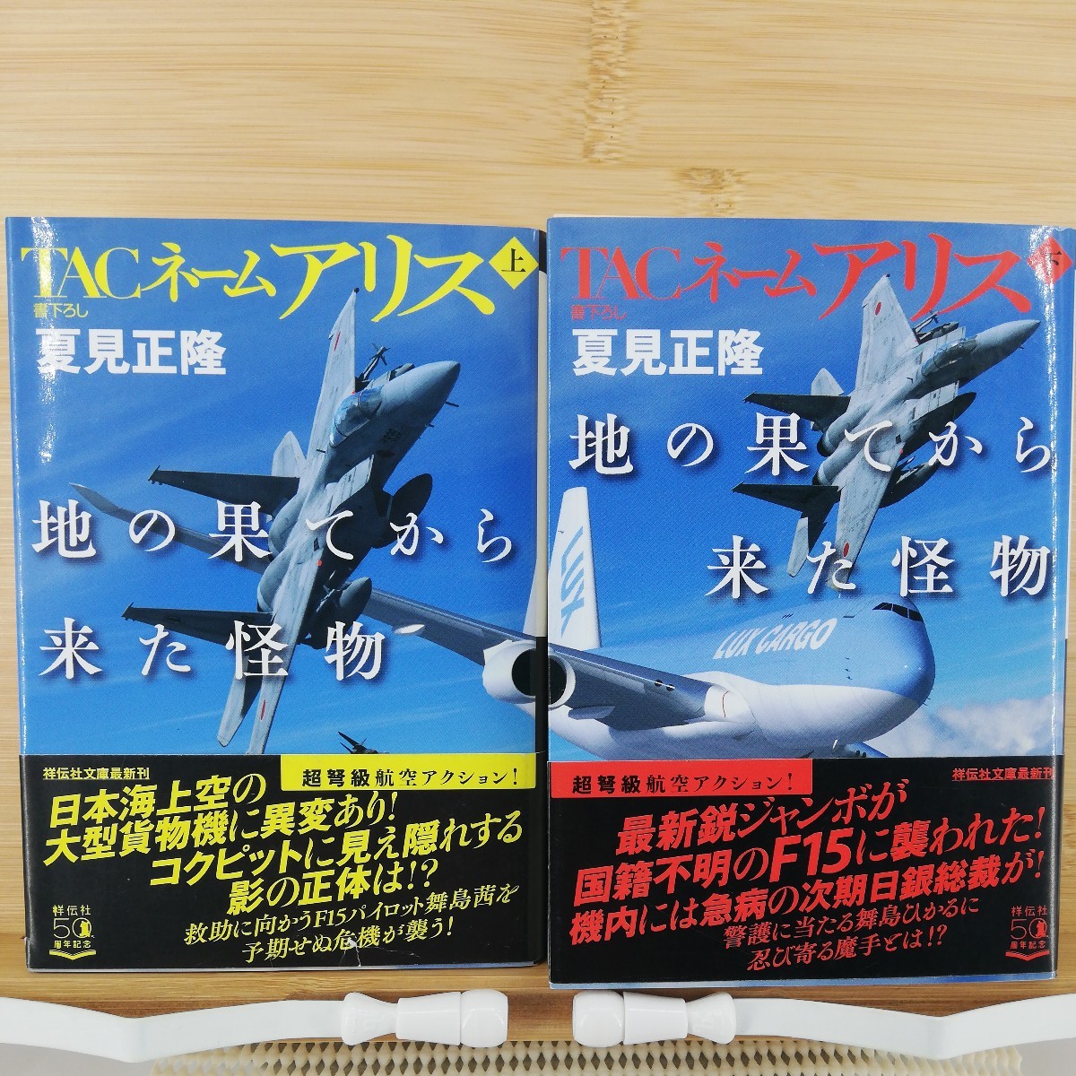 初版 TACネームアリス 地の果てから来た怪物　上下2冊セット（祥伝社文庫）■ 夏見正隆（著）_画像1