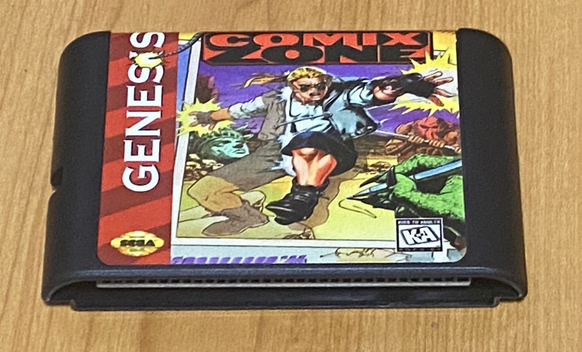 Genesis Comix Zone [海外版 コミックスゾーン] 箱説なし カセットのみ 検 : ジェネシス メガドライブ MD 北米版の画像1