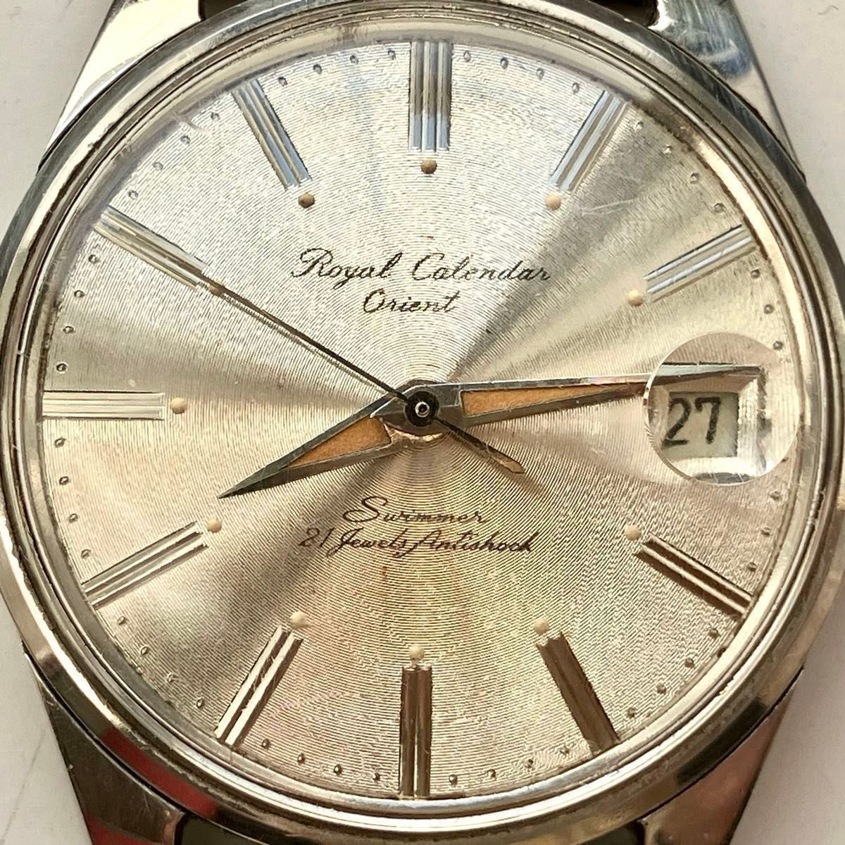 Royal Calendar Orient　60's　手巻き　ヴィンテージ腕時計