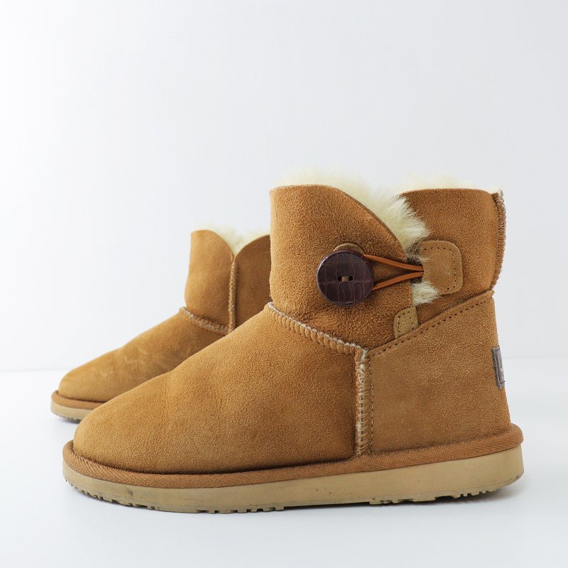 アグ UGG ショート クラシック ミニ ベイリーボタン ムートンブーツ 8/キャメル 靴【2400013638722】_画像6