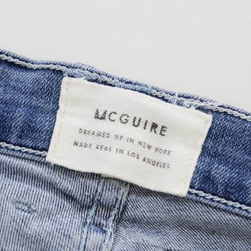 定価3.5万 ドゥーズィエムクラス Deuxieme Classe マグワイアデニム MCGUIRE DENIM CROP DENIM デニムパンツ 25/ブルー 【2400013650847】_画像8