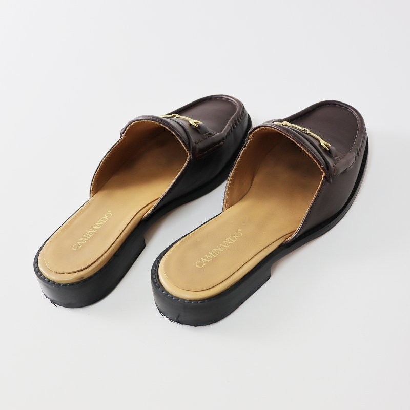 2021SS ドゥーズィエムクラス Deuxieme Classe CAMINANDO BIT MOCCASINS SLIPPERS モカシンスリッパ 8/ブラウン 24.5cm【2400013661287】_画像4