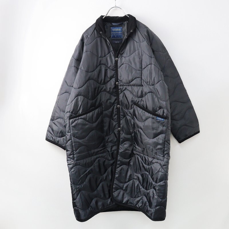  beautiful goods 2023AW Lavenham ×ire-vuLAVENHAM YLEVE STAND COLLAR COAT stand-up collar coat S/ black quilting [2400013649117]