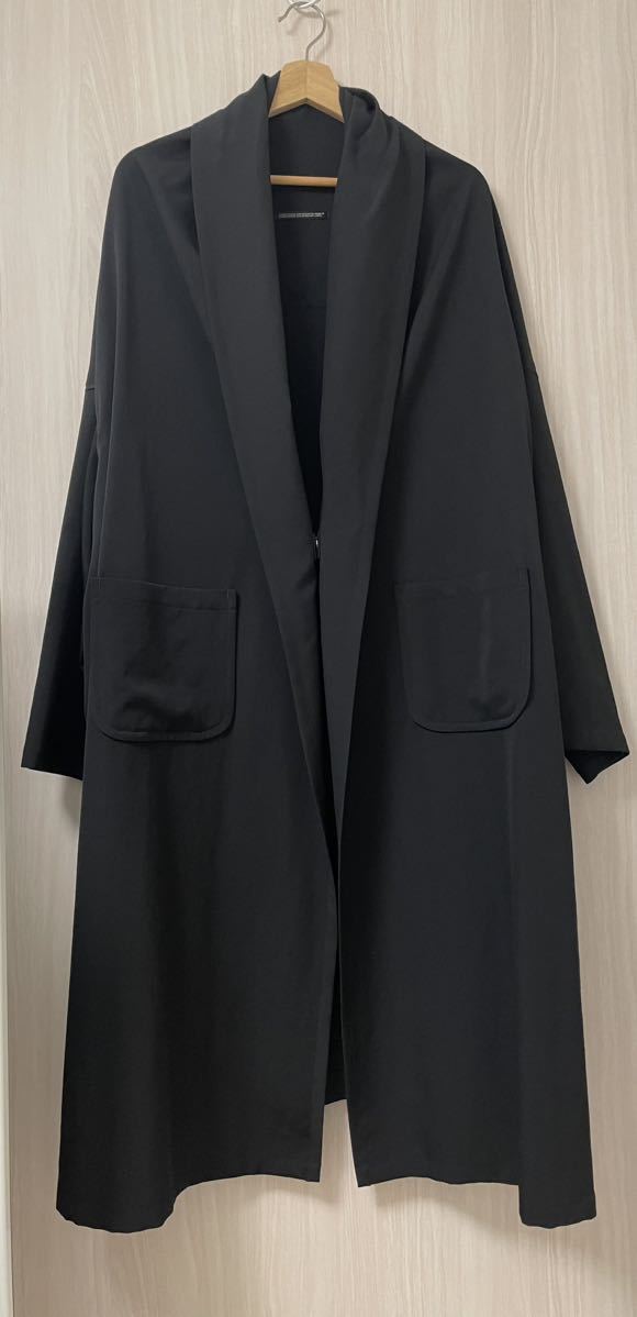 ヨウジヤマモト ノアール ウールギャバジン ローブコート yohji yamamoto noir robe coat Wrinkled Gabardine